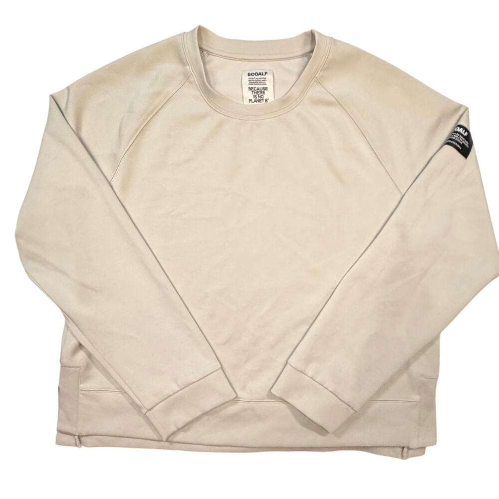 ECOALF x Mens Womens High End Soft Beige/Cream Crewneck Sweatshirt Size M